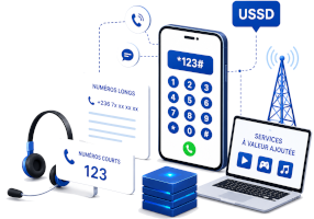 Numéros courts, numéros longs, codes USSD et services à valeur ajoutée